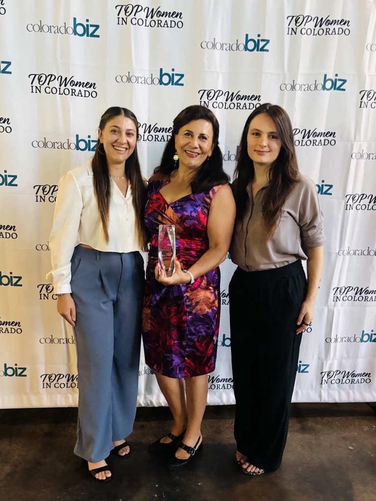 COBiz Top women award photo with Rosy and Lauren